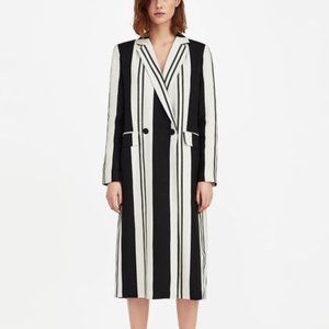 Zara Striped Trench Coat